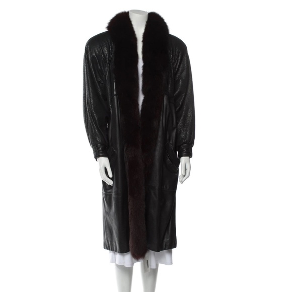 Marvin Richards real leather and faux fur coat - Picture 1 of 3
